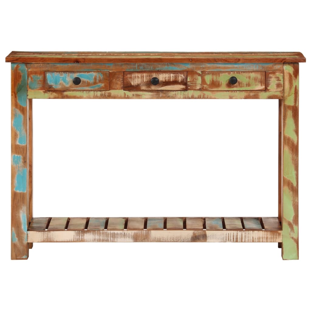 Console Table 110x30x76 cm Solid Wood Reclaimed